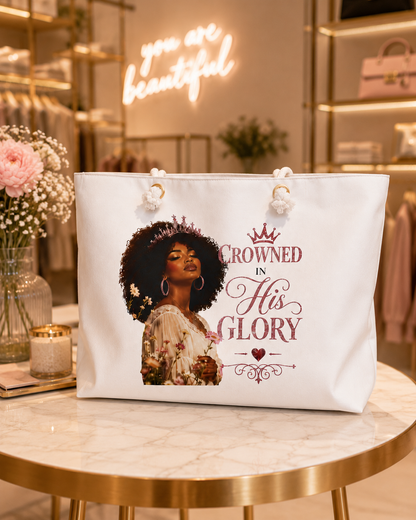 Crowned In His Glory Tote Bag