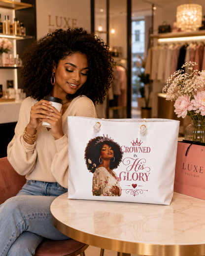 Crowned In His Glory Tote Bag